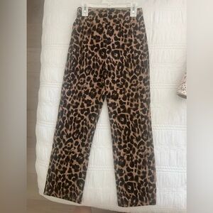 Reformation Leopard Print Pants